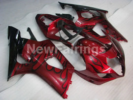 Red and Black Flame - GSX-R1000 03-04 Fairing Kit