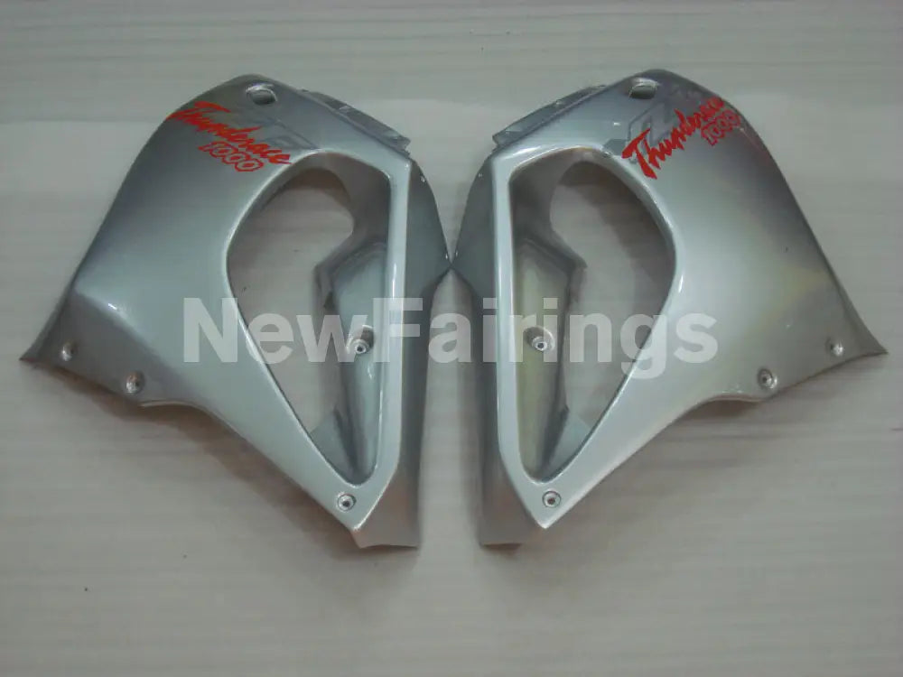 Red and Black Silver Factory Style - YZF1000R Thunderace 96-05 Fairing Kit Vehicles & Parts > Vehicle Parts &