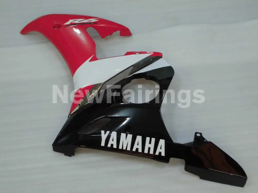 Red and White Black Factory Style - YZF-R6 03-04 Fairing Kit Vehicles & Parts > Vehicle Parts & Accessories > Motor