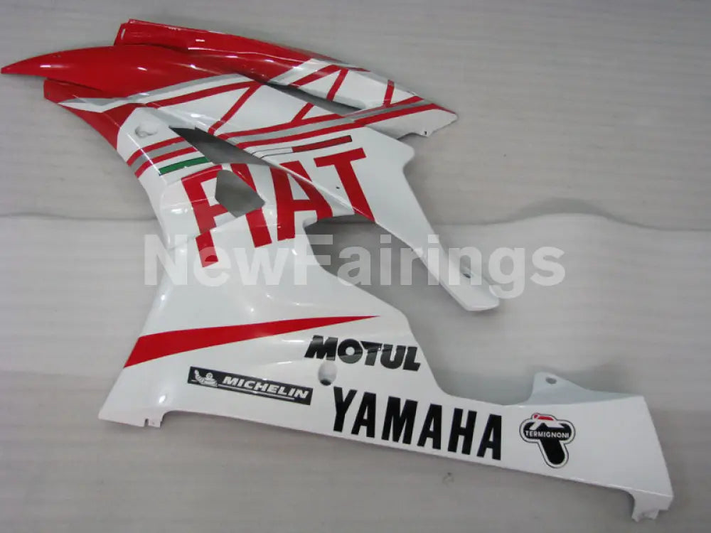 Red and White FIAT - YZF-R6 06-07 Fairing Kit Vehicles & Parts > Vehicle Parts & Accessories > Motor Vehicle Parts >