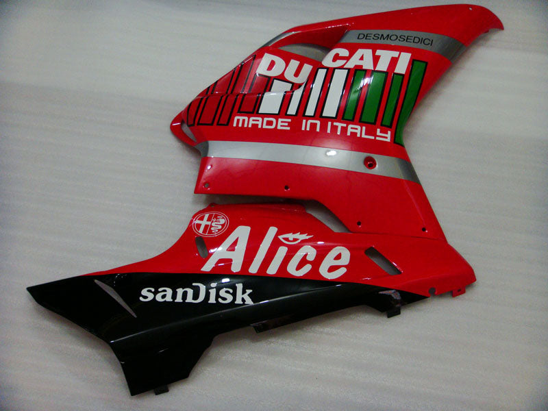 Red and Black Alice - Ducati 848/1098/1198 07-11 Fairing Kit