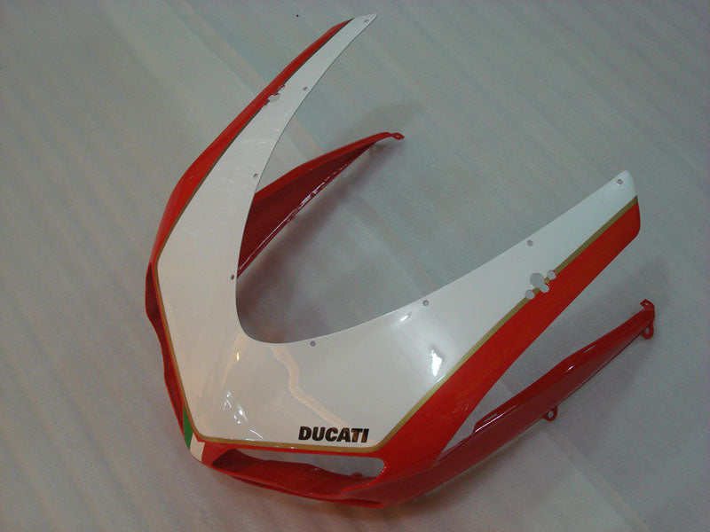 Red and Black White Factory Style - Ducati 848/1098/1198 07-11 Fairing Kit