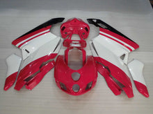 Load image into Gallery viewer, Red and White Black Factory Style - Ducati 749/999 05-06 Fairing Kit (Single Passenger Seat)