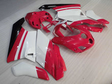 Load image into Gallery viewer, Red and White Black Factory Style - Ducati 749/999 05-06 Fairing Kit (Single Passenger Seat)