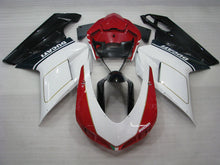 Load image into Gallery viewer, Red and White Black Factory Style - Ducati 848/1098/1198 07-11 Fairing Kit