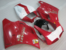 Load image into Gallery viewer, Red and White Black Factory Style - Ducati 916 96-02 Fairing Kit (Single Passenger Seat)