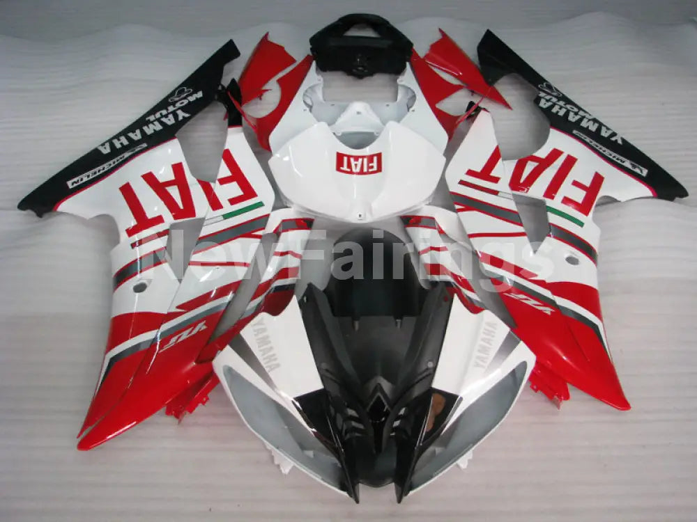 Red and White Black FIAT - YZF-R6 08-16 Fairing Kit Vehicles & Parts > Vehicle Parts & Accessories > Motor Vehicle