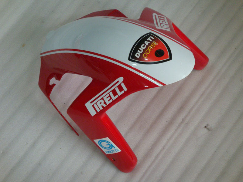 Red and White Black Xerox - Ducati 749/999 03-04 Fairing Kit (Single Passenger Seat)