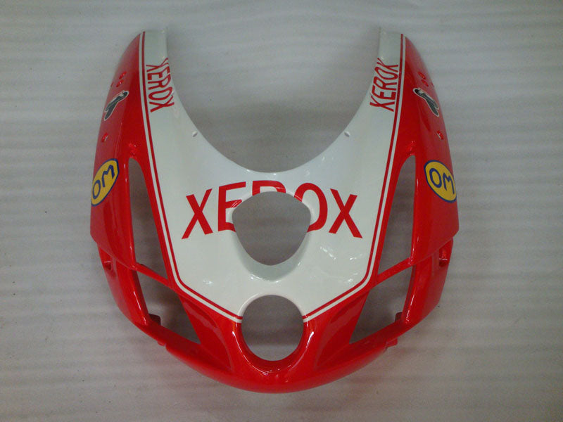 Red and White Black Xerox - Ducati 999 03-04 Fairing Kit (Single Passenger Seat)
