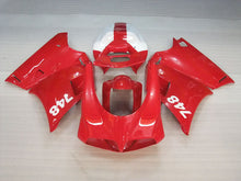 Load image into Gallery viewer, Red and White Factory Style - Ducati 748 96-02 Fairing Kit (Single Passenger Seat)