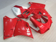 Load image into Gallery viewer, Red and White Factory Style - Ducati 748 96-02 Fairing Kit (Single Passenger Seat)