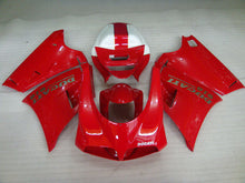 Load image into Gallery viewer, Red and White Factory Style - Ducati 916 96-02 Fairing Kit (Single Passenger Seat)