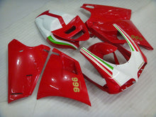 Load image into Gallery viewer, Red White Factory Style - Ducati 996 96-02 Fairing Kit (Single Passenger Seat)