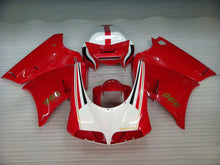Load image into Gallery viewer, Red and White Factory Style - Ducati 996 96-02 Fairing Kit (Single Passenger Seat)