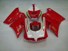 Load image into Gallery viewer, Red White Factory Style - Ducati 996 96-02 Fairing Kit (Single Passenger Seat)