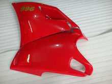 Load image into Gallery viewer, Red and White Factory Style - Ducati 996 96-02 Fairing Kit (Single Passenger Seat)