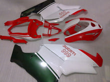 Load image into Gallery viewer, Red and White Green Factory Style - Ducati 999 03-04 Fairing Kit