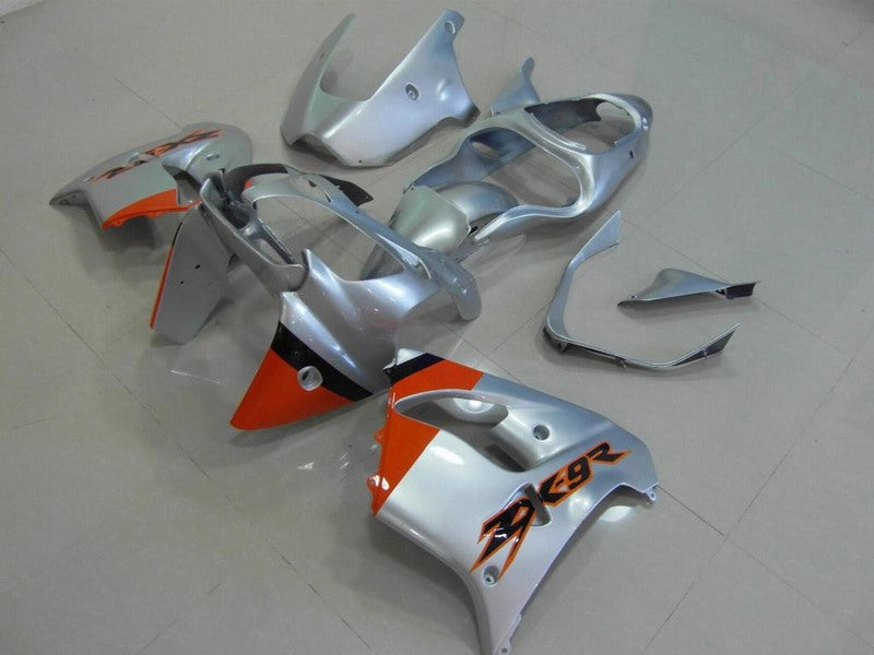 Silver and Orange Factory Style - NINJA ZX-9R 00-01 Fairing