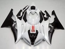 Load image into Gallery viewer, White and Black Factory Style - YZF-R6 08-16 Fairing Kit Vehicles &amp; Parts &gt; Vehicle Parts &amp; Accessories &gt; Motor Vehicle