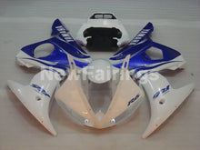 Load image into Gallery viewer, White and Blue Factory Style - YZF-R6 03-04 Fairing Kit Vehicles &amp; Parts &gt; Vehicle Parts &amp; Accessories &gt; Motor Vehicle