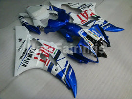 White and Blue FIAT - YZF-R6 06-07 Fairing Kit Vehicles & Parts > Vehicle Parts & Accessories > Motor Vehicle Parts >
