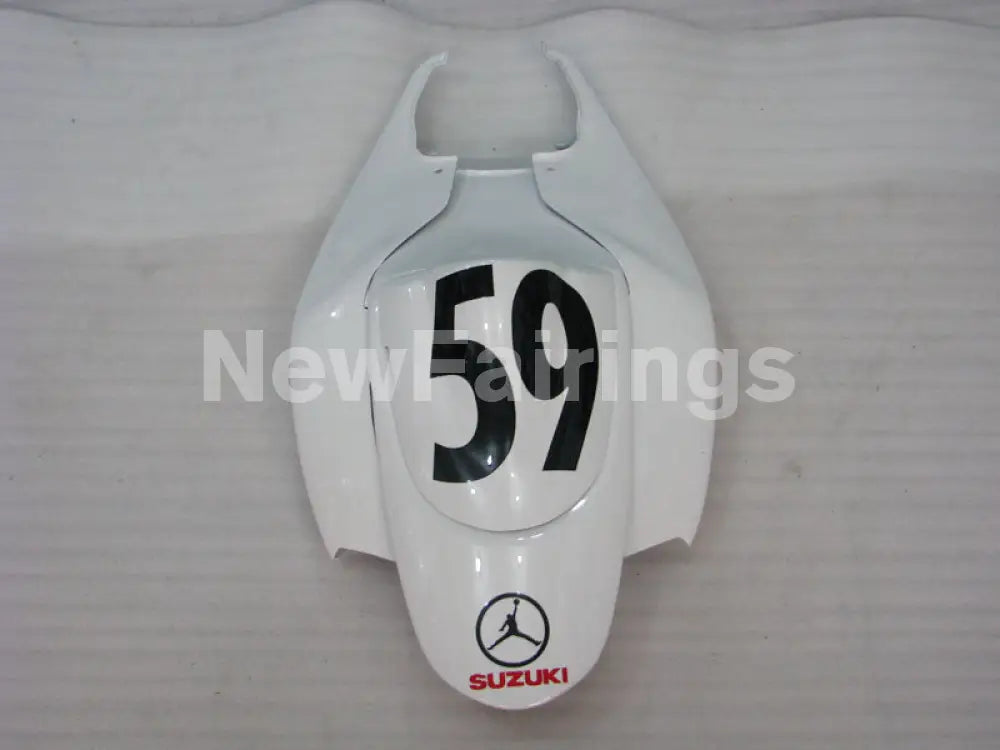 White and Red Jordan - GSX-R600 06-07 Fairing Kit