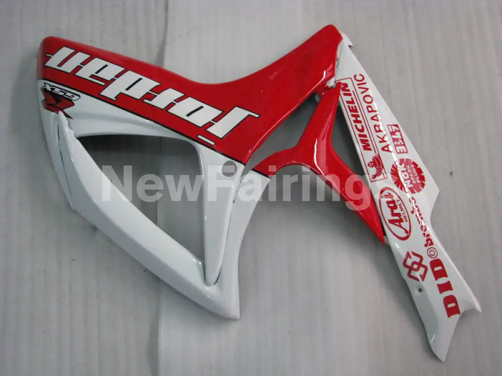 White and Red Jordan - GSX-R600 06-07 Fairing Kit