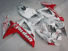 White and Red Jordan - GSX-R600 06-07 Fairing Kit