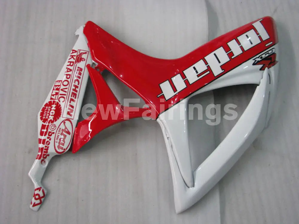 White and Red Jordan - GSX-R600 06-07 Fairing Kit