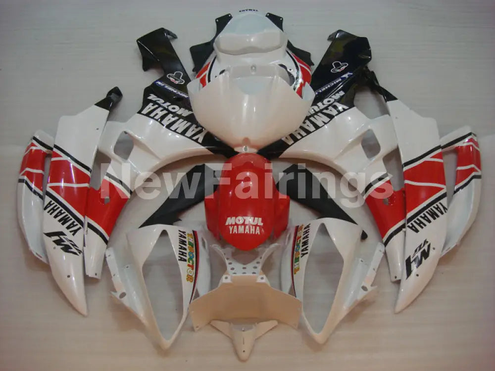 White and Red MICHELIN - YZF-R6 06-07 Fairing Kit Vehicles & Parts > Vehicle Parts & Accessories > Motor Vehicle Parts