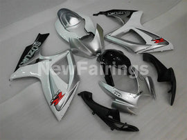 White and Silver Black Factory Style - GSX-R750 06-07 Fairing Kit