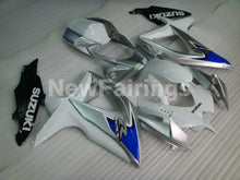 Load image into Gallery viewer, White and Silver Blue Factory Style - GSX-R600 08-10 Fairing Kit