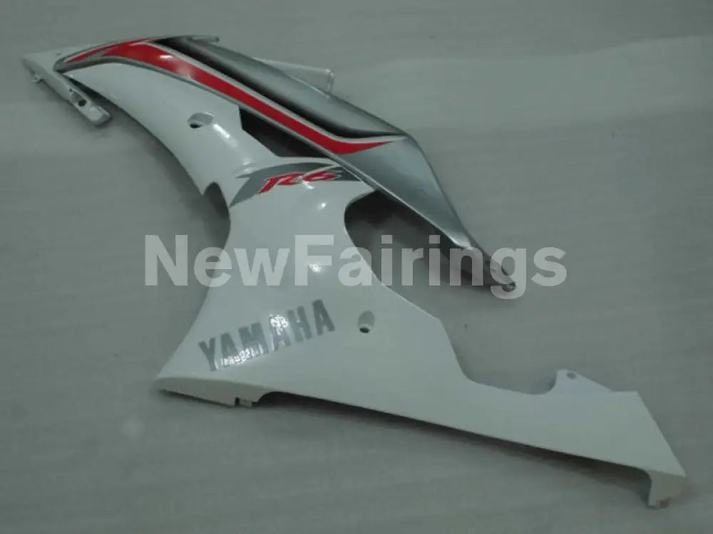 White and Silver Factory Style - YZF-R6 08-16 Fairing Kit Vehicles & Parts > Vehicle Parts & Accessories > Motor
