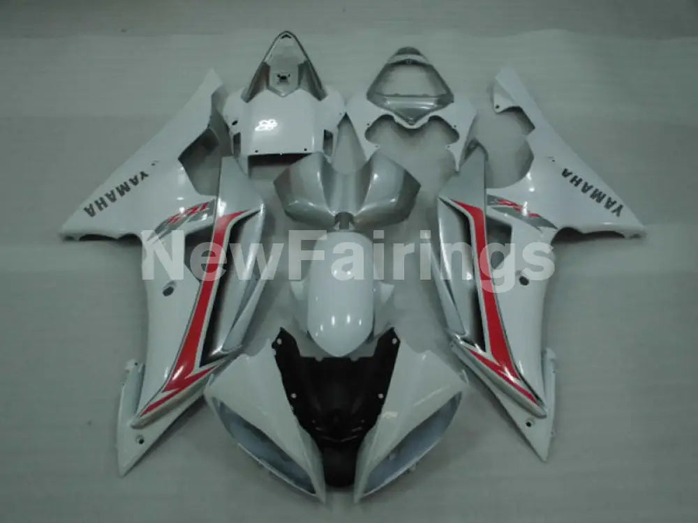 White and Silver Factory Style - YZF-R6 08-16 Fairing Kit Vehicles & Parts > Vehicle Parts & Accessories > Motor