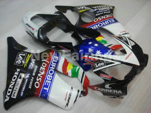 Charger l'image dans la galerie, White and Black Blue Lee - CBR600 F4i 01-03 Fairing Kit -
