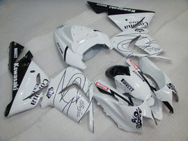 White and Black Corona - NINJA ZX-10R 04-05 Fairing Kit