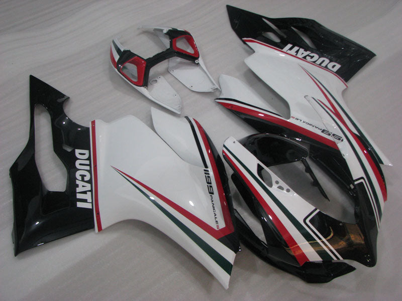 White and Black Factory Style - Ducati 1199 Panigale 12-14 Fairing Kit
