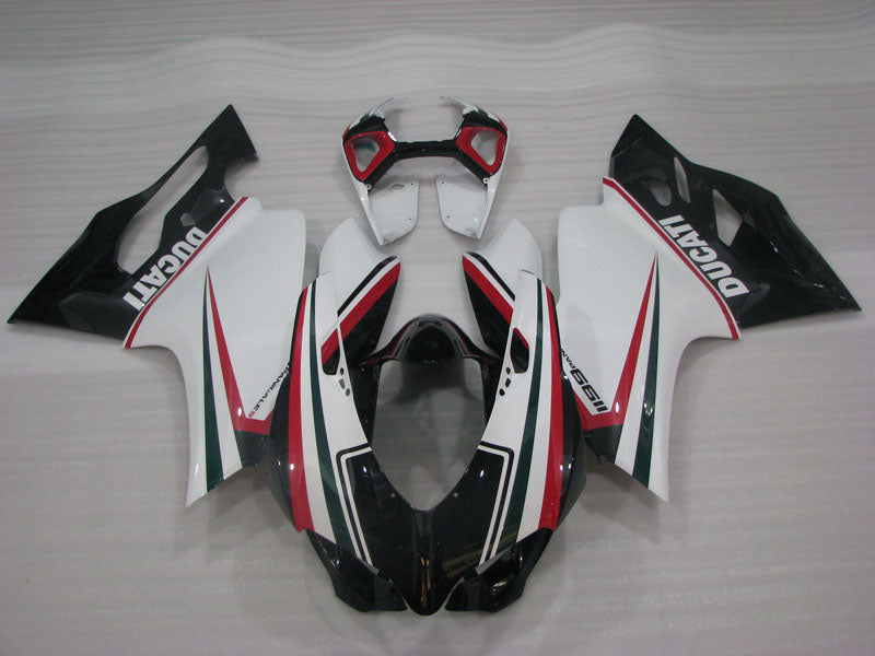 White and Black Factory Style - Ducati 1199 Panigale 12-14 Fairing Kit