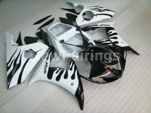 Charger l'image dans la galerie, White and Black Flame - YZF-R6 03-04 Fairing Kit Vehicles &amp; Parts > Vehicle Parts &amp; Accessories > Motor Vehicle Parts >