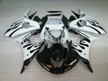 Charger l'image dans la galerie, White and Black Flame - YZF-R6 03-04 Fairing Kit Vehicles &amp; Parts > Vehicle Parts &amp; Accessories > Motor Vehicle Parts >