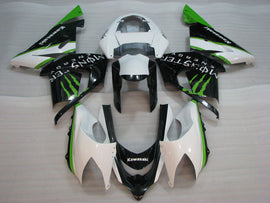 White and Black Green Monster - NINJA ZX-10R 04-05 Fairing