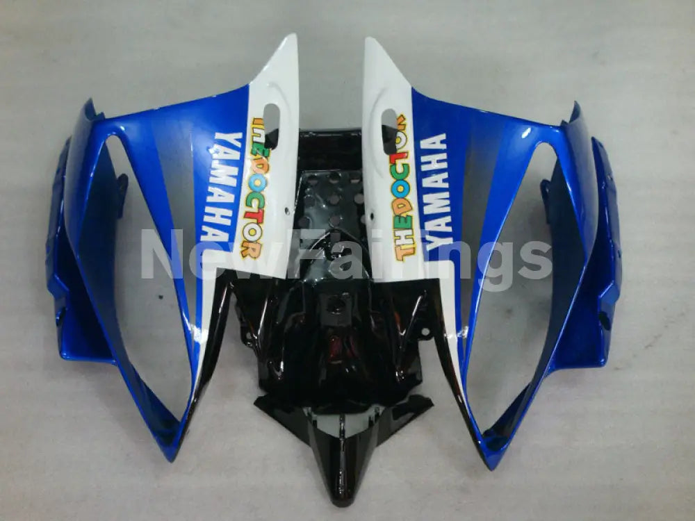 White and Blue FIAT - YZF-R6 06-07 Fairing Kit Vehicles & Parts > Vehicle Parts & Accessories > Motor Vehicle Parts >