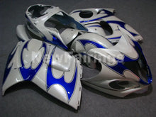 Charger l'image dans la galerie, White and Blue Flame - GSX1300R Hayabusa 08-20 Fairing Kit