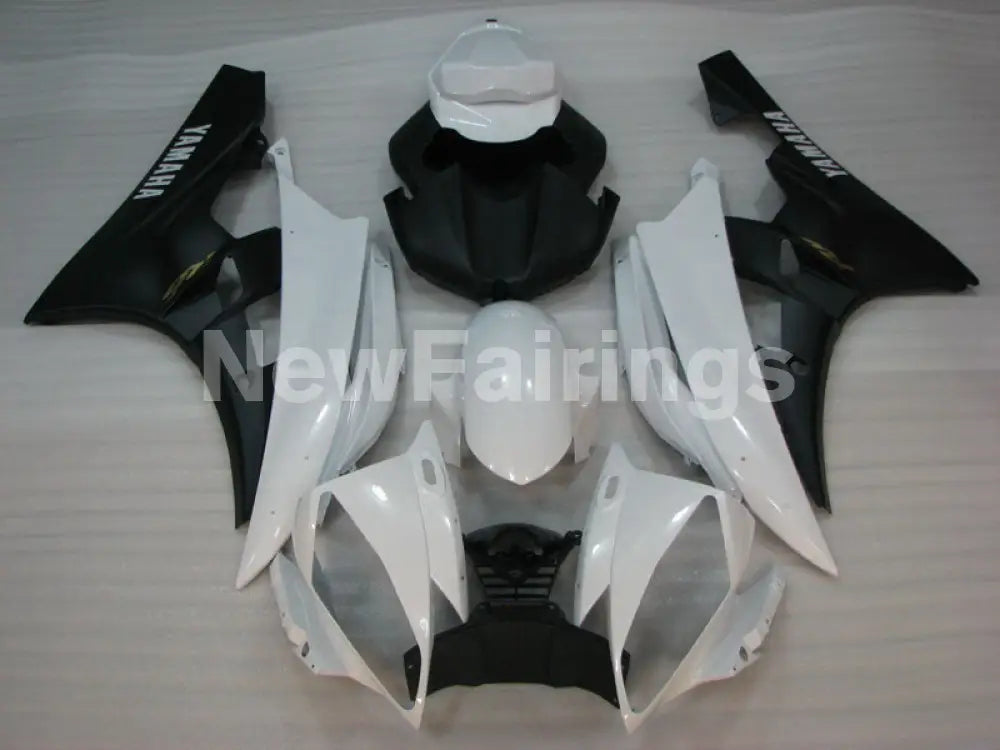 White Matte Black Factory Style - YZF-R6 06-07 Fairing Kit Vehicles & Parts > Vehicle Parts & Accessories > Motor