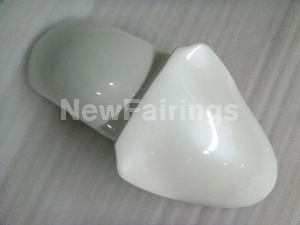 White and Orange Flame NINJA ZX 6R 00 02 Fairing Kit