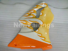 Charger l&#39;image dans la galerie, White and Orange Flame NINJA ZX 6R 00 02 Fairing Kit