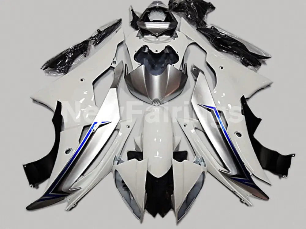 White and Silver Blue No decals - YZF-R6 08-16 Fairing Kit Vehicles & Parts > Vehicle Parts & Accessories > Motor