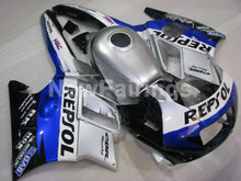 Charger l&#39;image dans la galerie, White and Silver Blue Repsol - CBR600 F2 91-94 Fairing Kit -
