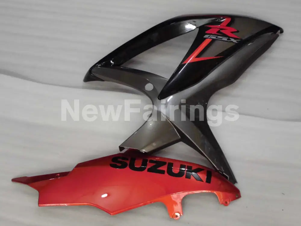 Wine Red and Grey Black Factory Style - GSX-R600 08-10 Fairing Kit