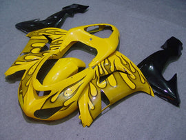 Yellow and Black Flame - NINJA ZX-10R 06-07 Fairing Kit